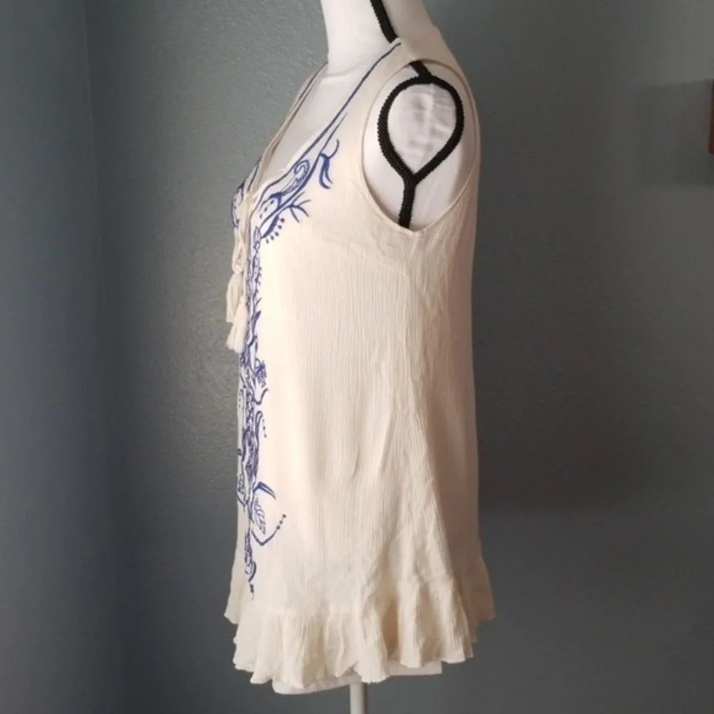 Ark & Co Boho Embroidered Tunic Tank Top - Picture 5 of 8